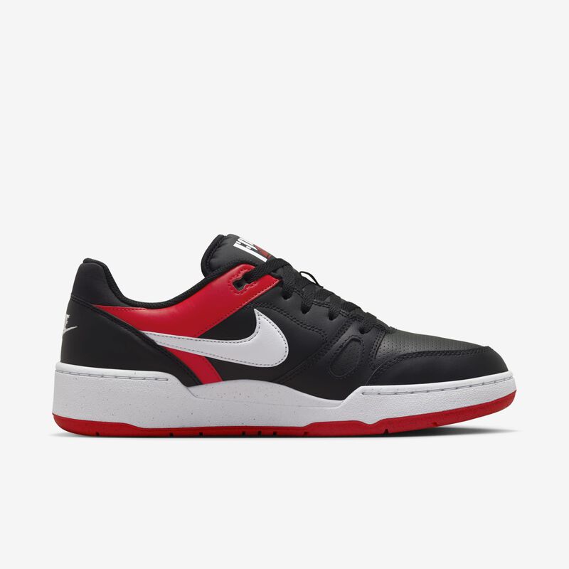Nike Full Force Low, Negro/Blanco-Rojo Universitario, hi-res
