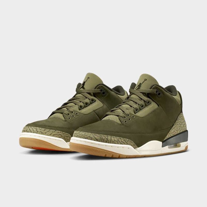 Air Jordan 3 Retro, Vela Aceituna Media/Sequoia-Oliva Neutra, hi-res