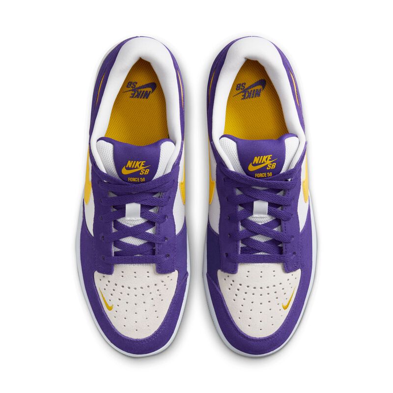 Nike SB Force 58, Morado cancha/Blanco/Blanco/Amarillo, hi-res