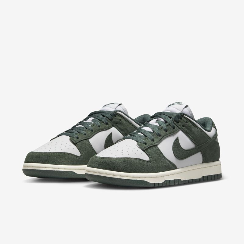 Nike Dunk Low, Polvo De Fotones/Verde Vintage-Vela-Blanco, hi-res