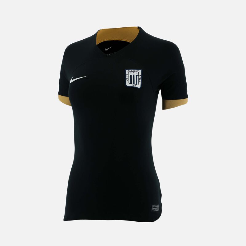 Nike Camiseta Mujer Alianza Lima Visita 2023, NEGRO, hi-res