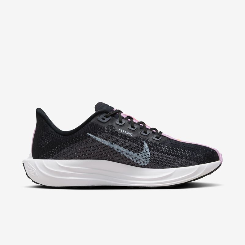 Nike Pegasus Plus, Negro/Azul Glaciar-Gris Oscuro-Rosa Intenso, hi-res