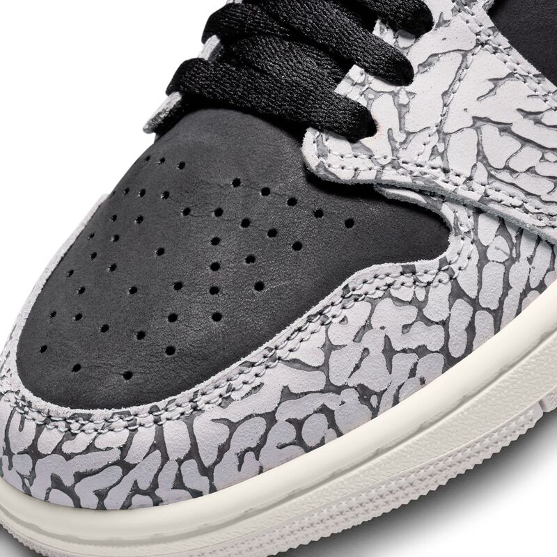 Air Jordan 1 Low OG, Negro/Gris técnico/Blanco/Muselina, hi-res