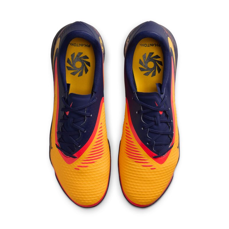 Nike Phantom 6 Low Acad, Láser Naranja/Amarillo Amarillo Veneno Azul Vacío, hi-res