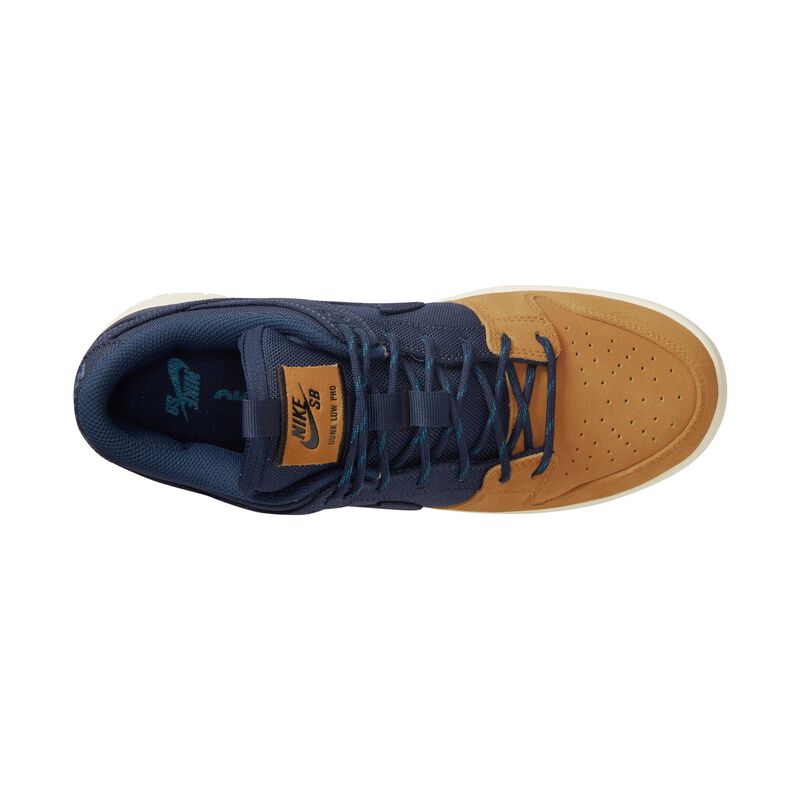Nike SB Dunk Low Pro Premium, Azul marino medianoche/Ocre del desierto/Vela/Azul marino medianoche, hi-res