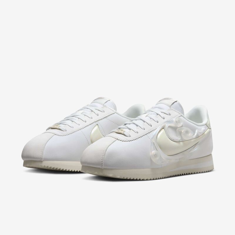 Nike Cortez LX Leather, Blanco Cumbre/Multicolor-Cristal Marino, hi-res