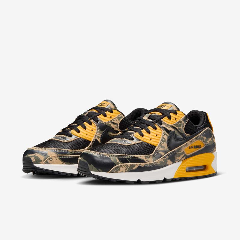 Nike Air Max 90 Premium, Negro/Oro Universitario/Beige Paracaídas/Negro, hi-res