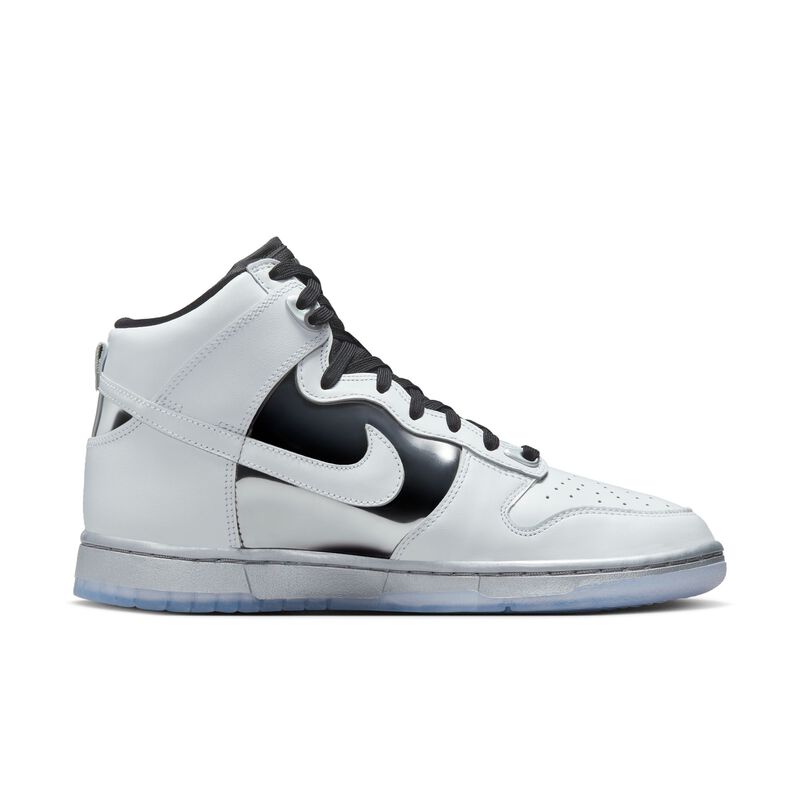 Nike Dunk High SE, Blanco/Plata metalizado/Negro/Blanco, hi-res