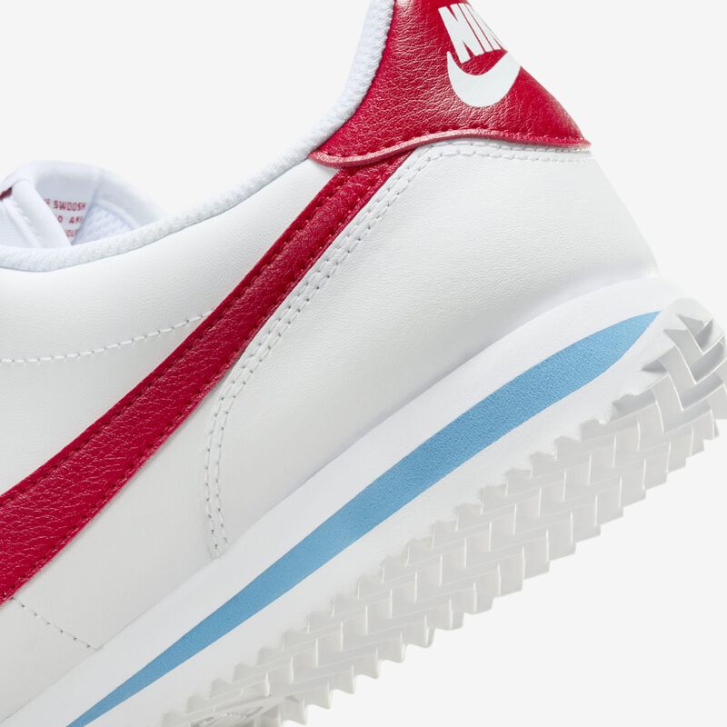 Nike Cortez Leather, Blanco/Rojo Universitario-Azul Universitario, hi-res