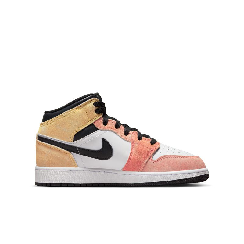 Air Jordan 1 Mid SE, Ascua mágica/Blanco/Negro/Sundial, hi-res