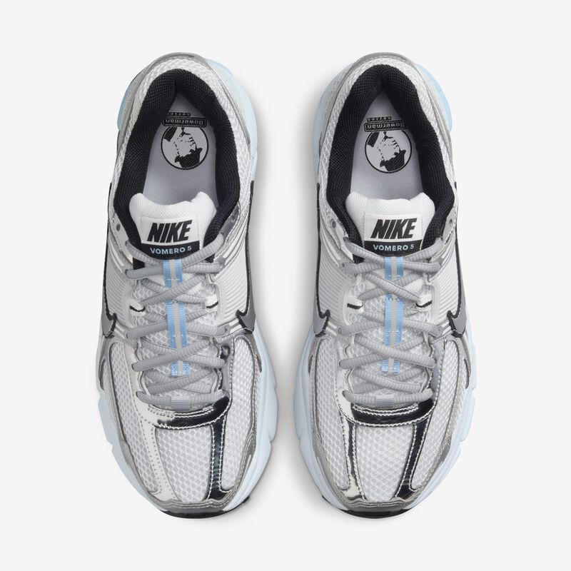 Nike Zoom Vomero 5, Blanco/Platino Puro/Tinte Azul/Plata Metalizado, hi-res