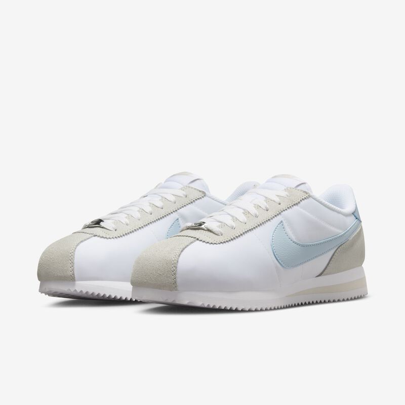Nike Cortez, Blanco/Marrón Orewood Claro/Blanco Cumbre/Azul Armería Claro, hi-res