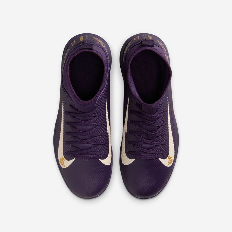Nike Jr. Mercurial Superfly 10 Academy "Kylian Mbappé", Morado Grandioso/Marfil Pálido, hi-res