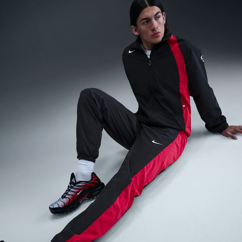 Nike Total 90, Negro/Rojo Gimnasio/Vela, hi-res