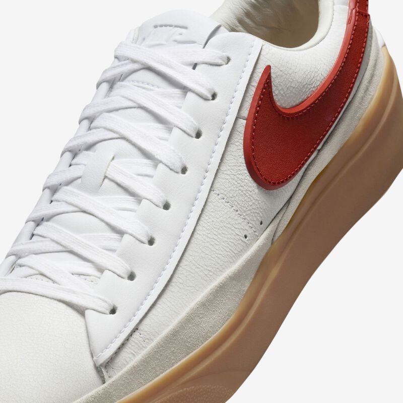 Nike Blazer Phantom Low, Blanco/Blanco cumbre/Amarillo goma/Rojo dragón, hi-res