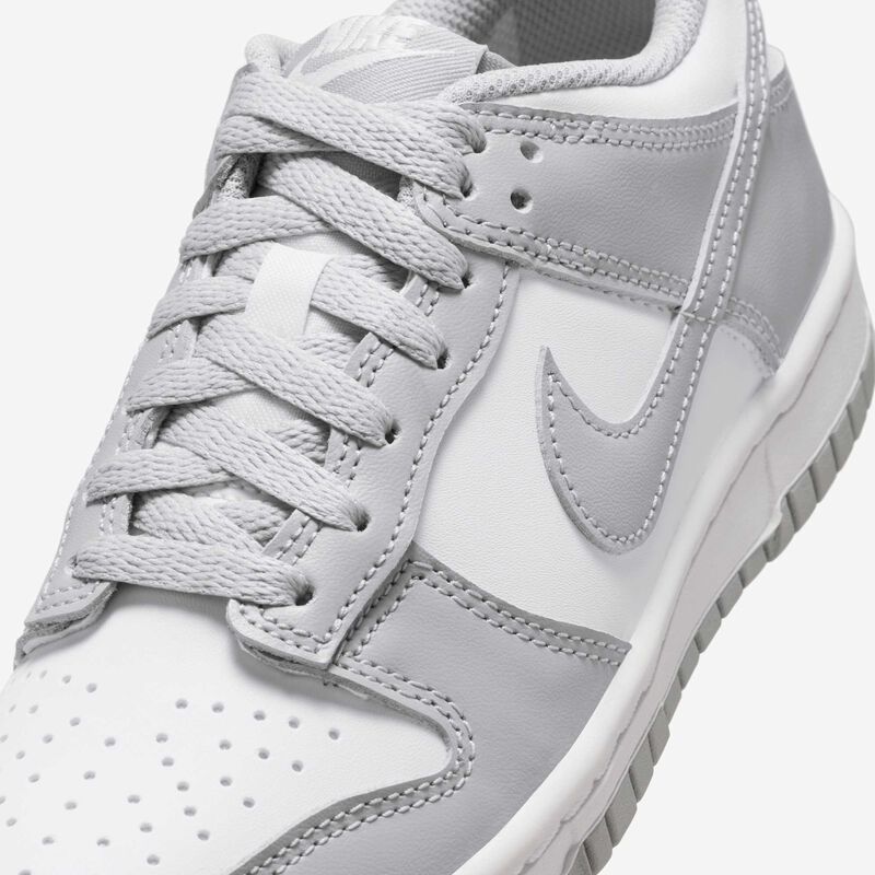 Nike Dunk Low, Blanco/Blanco/Gris Humo Claro, hi-res