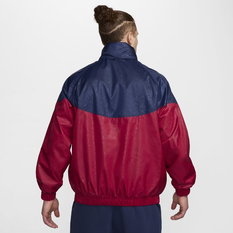 FC Barcelona Windrunner local, Rojo Noble/Azul Marino Medianoche/Oro Club, hi-res