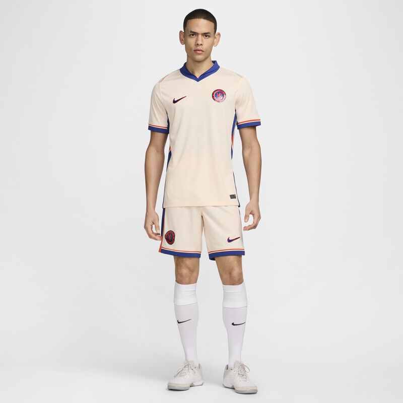 Chelsea FC visitante 2024/25 Stadium, Hielo Guayaba/Naranja Equipo/Azul Rubor, hi-res
