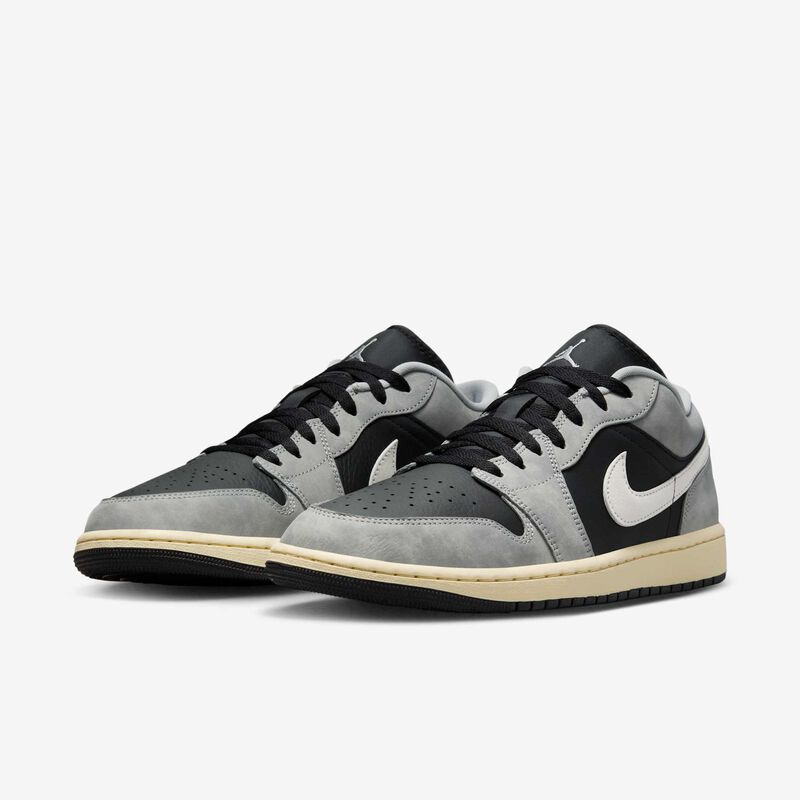 Air Jordan 1 Low SE, Gris humo claro/Vela/Muselina/Negro, hi-res