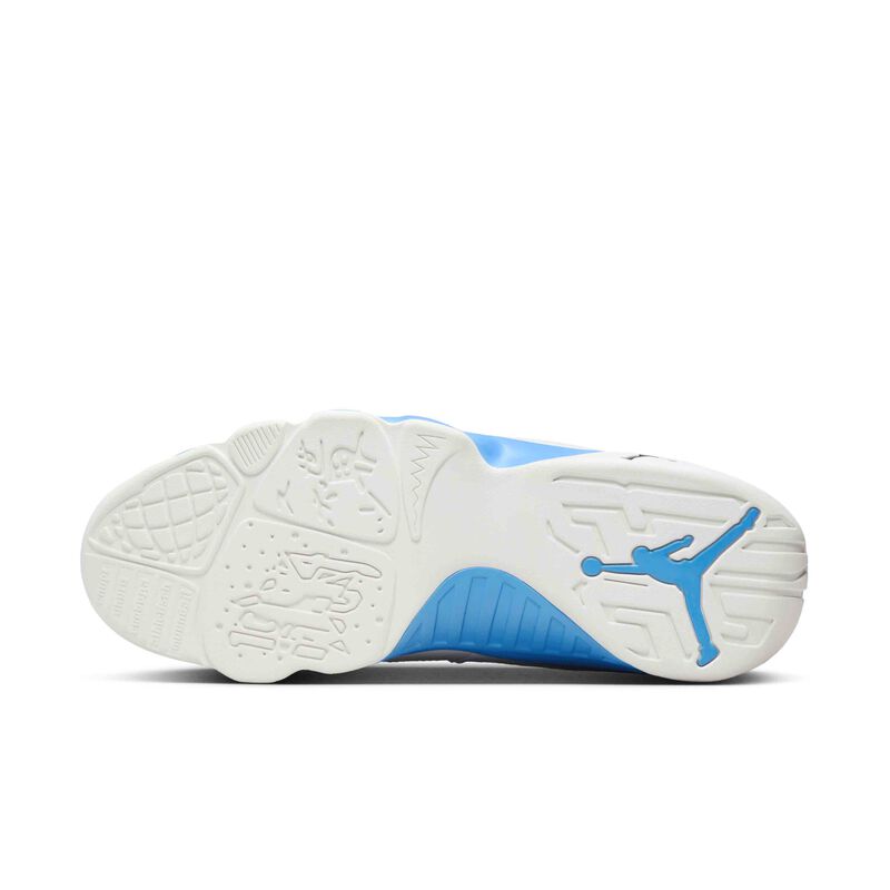 Air Jordan 9 Retro, Blanco Cumbre/Negro/Azul Polvo Oscuro, hi-res