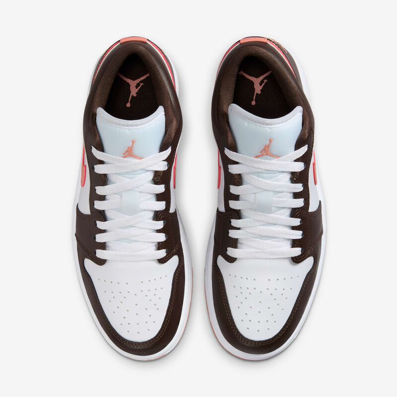 Air Jordan 1 Low, Blanco/Marrón Barroco/Raíz de Madder Claro, hi-res