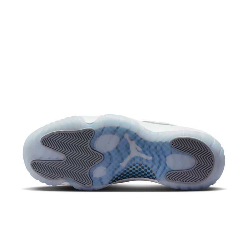 Air Jordan 11 Retro Low, Blanco/Gris cemento/Azul Universitario, hi-res