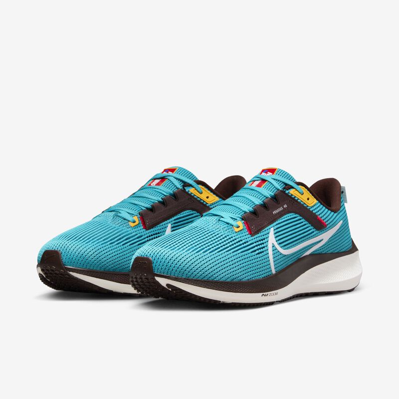 Nike Pegasus 40 Premium, Nébula azul verdoso/Tierra/Platino puro/Blanco, hi-res