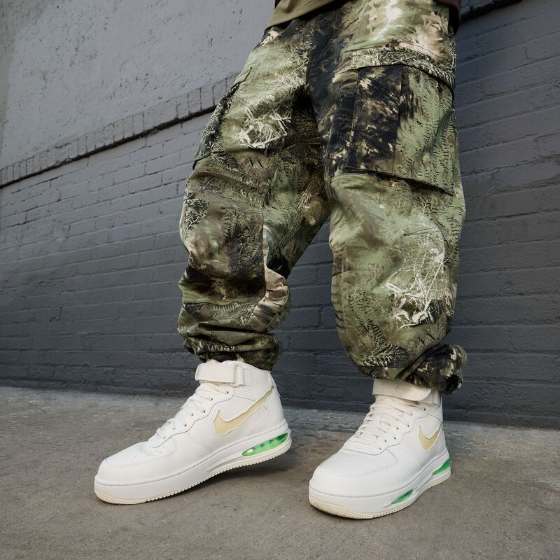 Nike Air Force 1 Mid Evo, Vela/Leche de Coco-Chorro de Cal, hi-res