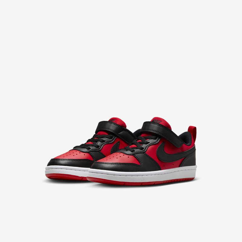 Nike Court Borough Low Recraft, Rojo Universitario/Blanco/Negro, hi-res