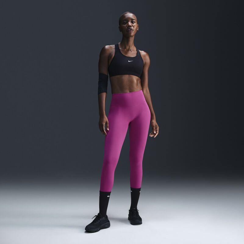 Nike One Seamless Front, Fucsia Intenso/Negro, hi-res