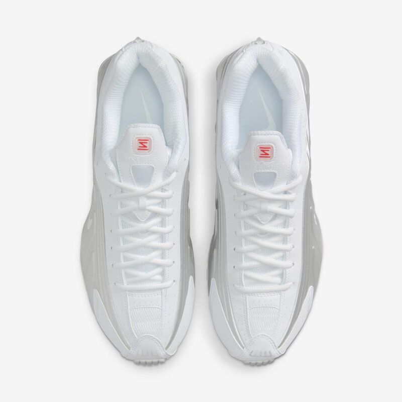 Nike Shox R4, Blanco/Mtlc Plata-Blanco- Carmesí, hi-res