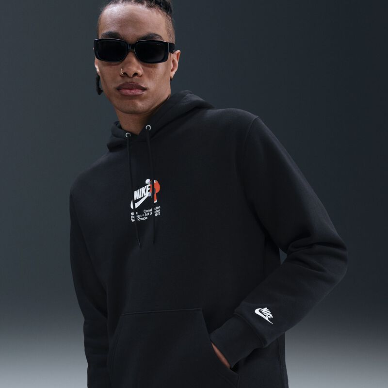 Polera Nike Sportswear Club, Negro, hi-res