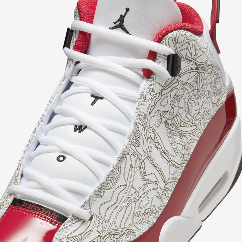 Air Jordan Dub Zero, Blanco/Negro/Rojo Universitario, hi-res
