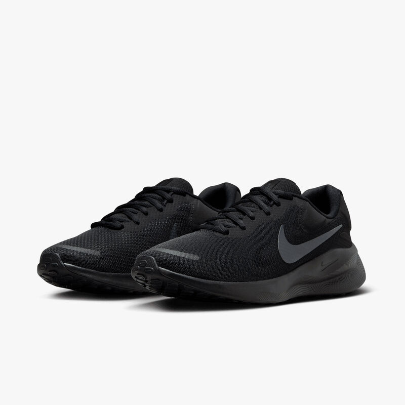 Nike Revolution 7, Negro/Sombrío Apagado, hi-res