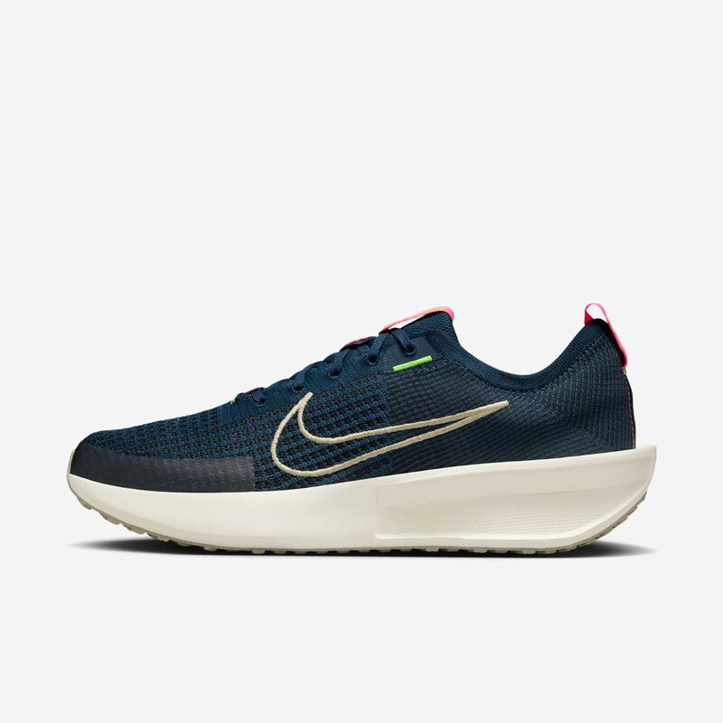 Nike Interact Run, Azul Marino Militar/Hiperrosa/Marfil Pálido/Caqui Desierto, hi-res