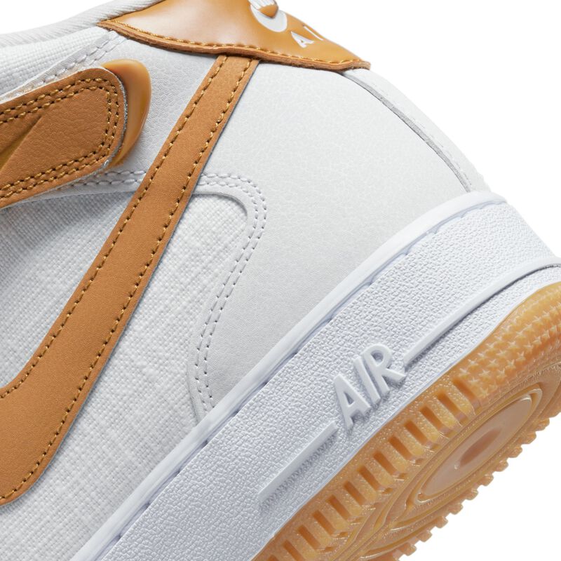 Nike Air Force 1 '07 Mid, Blanco Cumbre/Blanco Cumbre/Blanco/Ocre del desierto, hi-res