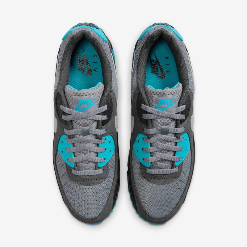 Nike Air Max 90, Gris Azulado/Cactus Empolvado/Negro/Gris Lobo, hi-res