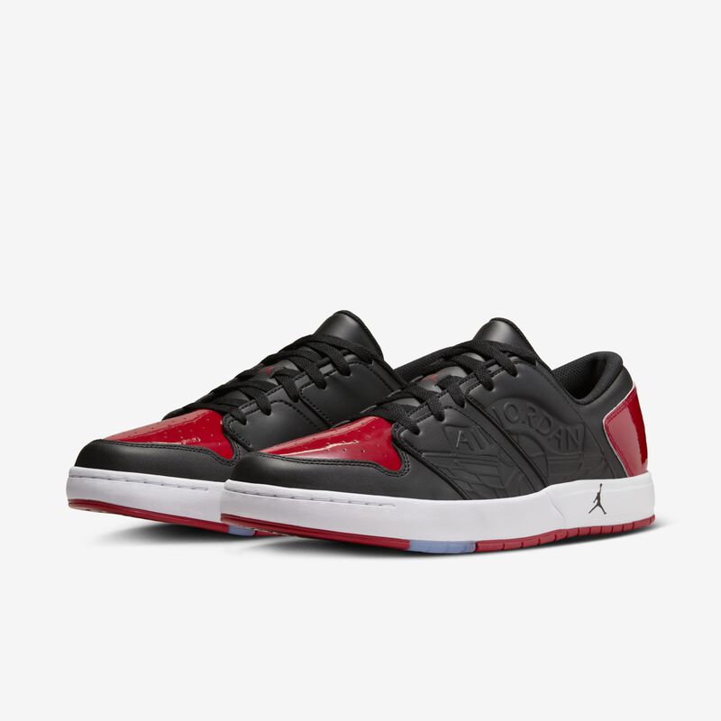 Jordan Nu Retro 1 Low, Negro/Blanco/Rojo universitario, hi-res