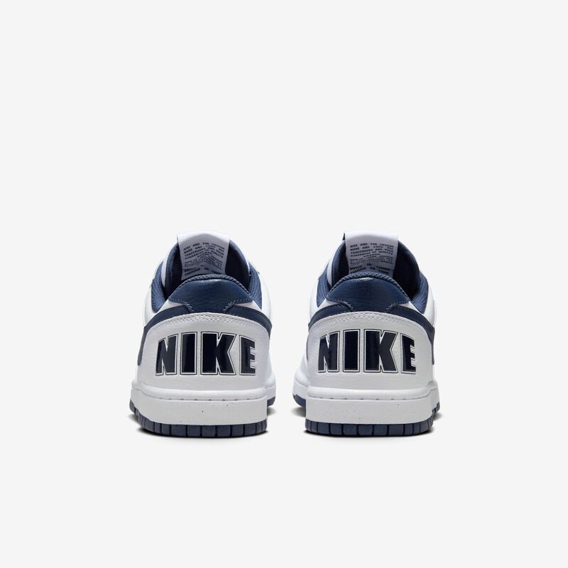 Nike Big Low, Blanco/Azul Marino Medianoche, hi-res