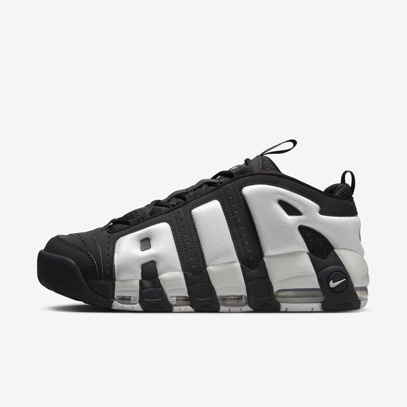 Nike Air More Uptempo Low, Negro/Plata Metalizado/Polvo De Fotones, hi-res