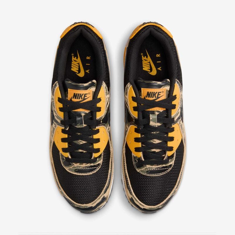 Nike Air Max 90 Premium, Negro/Oro Universitario/Beige Paracaídas/Negro, hi-res