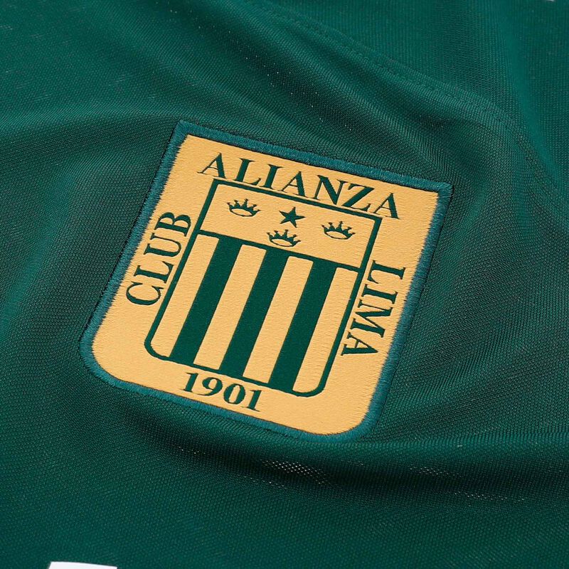 Nike Camiseta Alianza Lima 2024 Visita Estampada, Verde/Dorado, hi-res