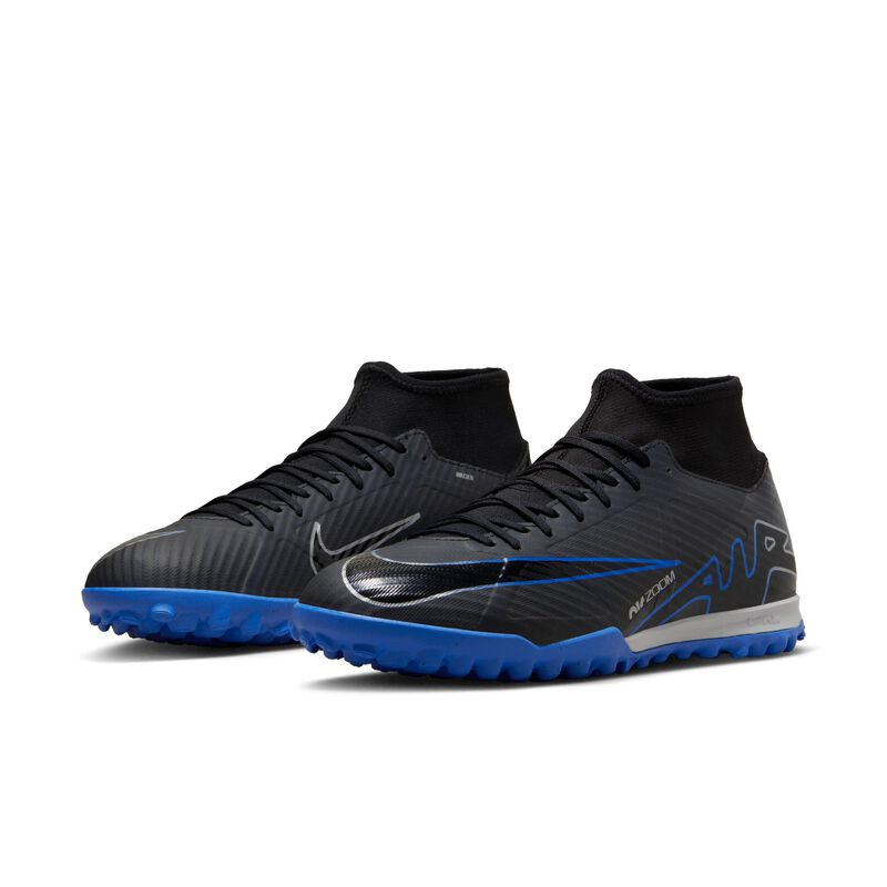 Nike Zoom Mercurial Superfly 9 Academy TF, Negro/Hiperroyal/Cromo, hi-res
