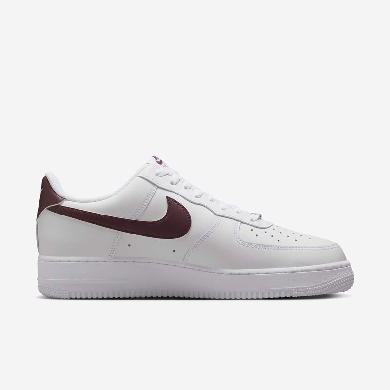 Nike Air Force 1 '07, Blanco/Blanco/Burdeos Enérgico, hi-res