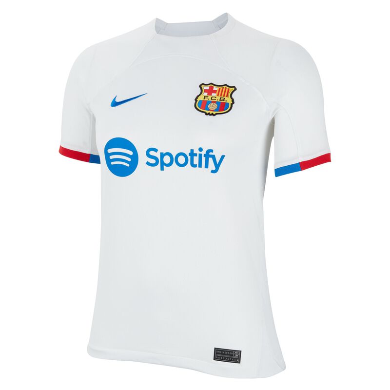 FC Barcelona visitante 2023/24 Stadium, Blanco/Azul real/Rojo universitario/Azul real, hi-res