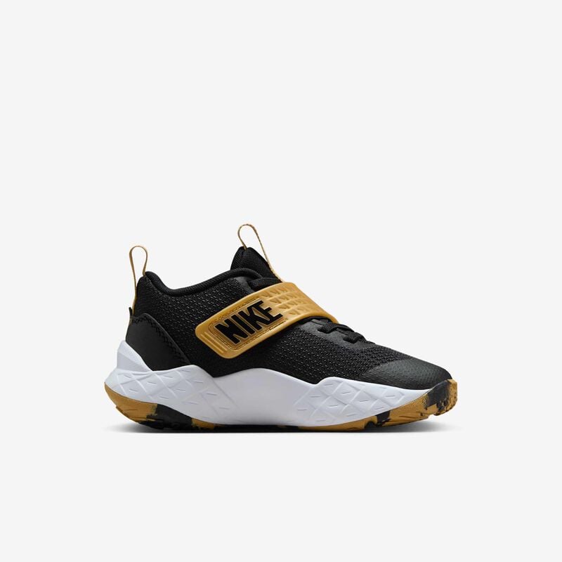 Nike Team Hustle D 12, Negro/Negro-Oro Met&aacute;lico-Blanco, hi-res