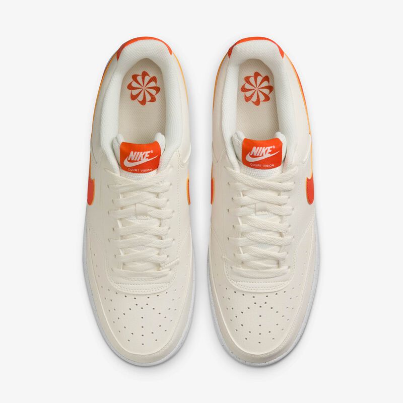 Nike Court Vision Low Next Nature, Vela/Blanco/Naranja Seguridad, hi-res