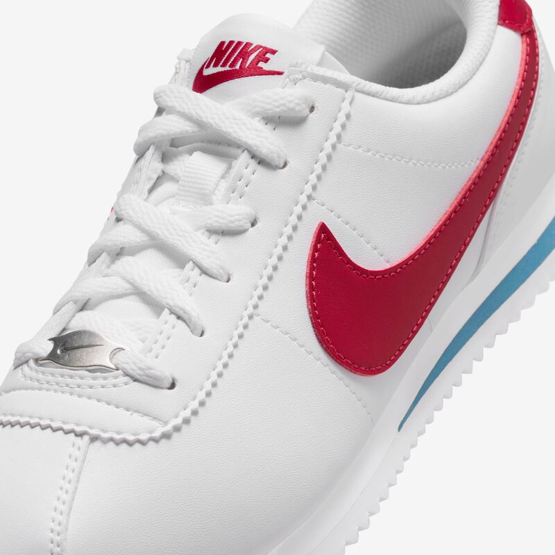 Nike Cortez Textile, Blanco/Rojo Universitario-Azul Universitario, hi-res
