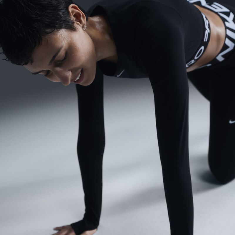 Nike Pro, Negro/Blanco, hi-res