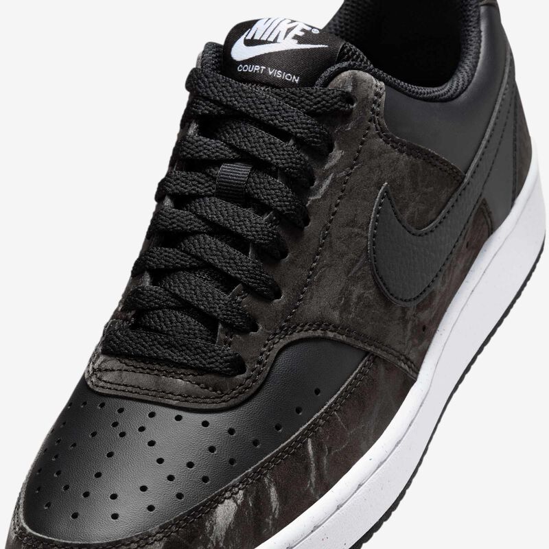 Nike Court Vision Low, Negro/Negro-Blanco, hi-res